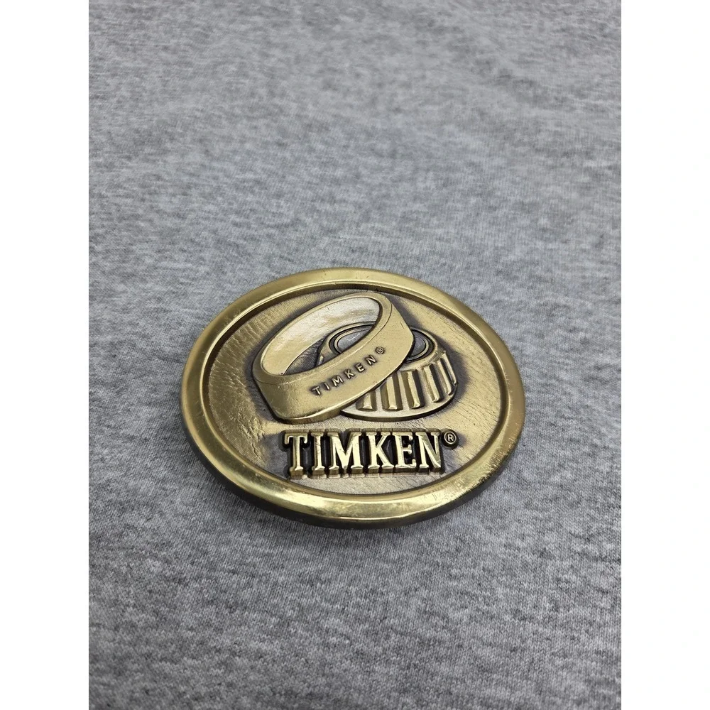 Rare Timken Bearings Solid Brass Industrial JadCo Belt Buckle